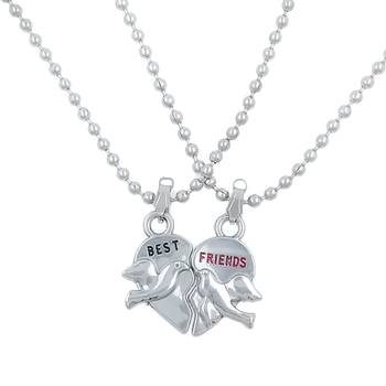 Valentine Day & Friendship Day Special For Best Friend With "Best Friend" Letter Design Pendant With Chain 1
