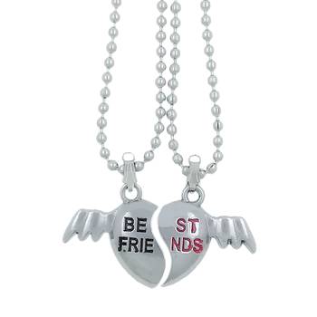 Valentine Day & Friendship Day Special For Best Friend With "Best Friend" Letter Design Leather Pendant With Chain 1