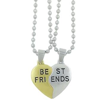 Valentine Day & Friendship Day Special For Best Friend With "Best Friend" Letter Design Leather Pendant With Chain 1
