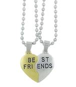 Valentine Day & Friendship Day Special For Best Friend With "Best Friend" Letter Design Leather Pendant With Chain