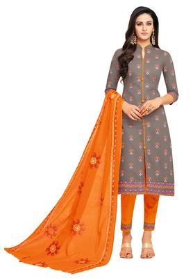 Grey Printed Cotton Salwar 1