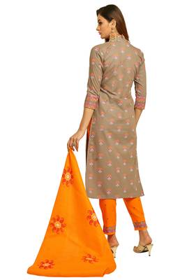 Grey Printed Cotton Salwar 2