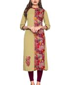 Multicolor printed rayon ethnic-kurtis