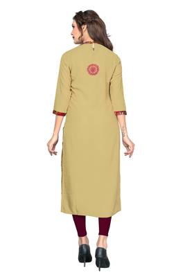 Multicolor printed rayon ethnic-kurtis 2