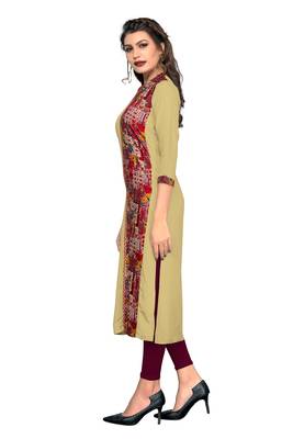 Multicolor printed rayon ethnic-kurtis 4