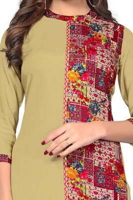 Multicolor printed rayon ethnic-kurtis 5