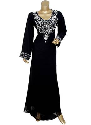 Traditional Classic Arabian Islamic Kaftan Gown Maxi Caftan Abaya 1