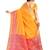Yellow woven cotton silk saree with blouse