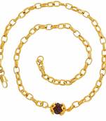 22K Yellow Gold Plating Rudraksha Mala Chain Necklace For Unisex
