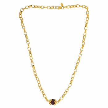 22K Yellow Gold Plating Rudraksha Mala Chain Necklace For Unisex 2