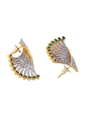 Gold Cubic Zirconia Earrings 2