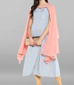 Janasya Multicolor printed crepe kurtis