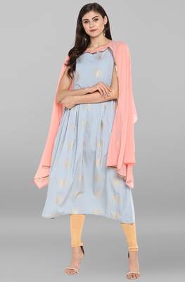 Janasya Multicolor printed crepe kurtis 2