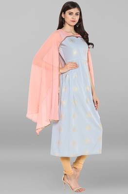 Janasya Multicolor printed crepe kurtis 4