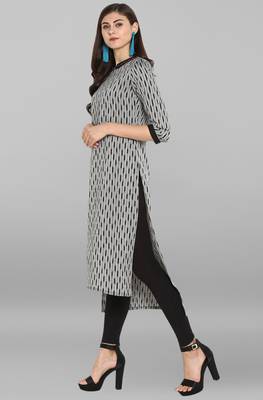 Janasya Multicolor printed cotton kurtis 3