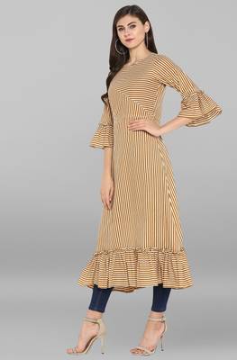 Janasya Multicolor printed cotton kurtis 3