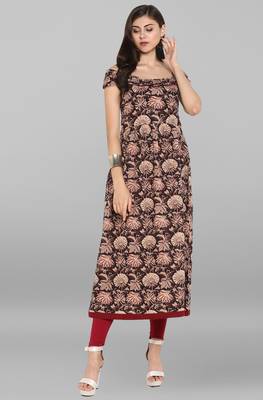 Janasya Multicolor printed cotton kurtis 2