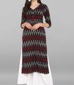 Janasya Multicolor printed cotton kurtis