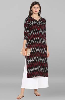Janasya Multicolor printed cotton kurtis 2