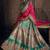 Sea-green embroidered silk semi stitched lehenga