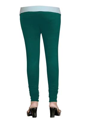 DarkCyan Cotton Churidar Leggings for Women's and Girl's (Free Size) 3