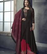 Black Georgette Salwar With Dupatta