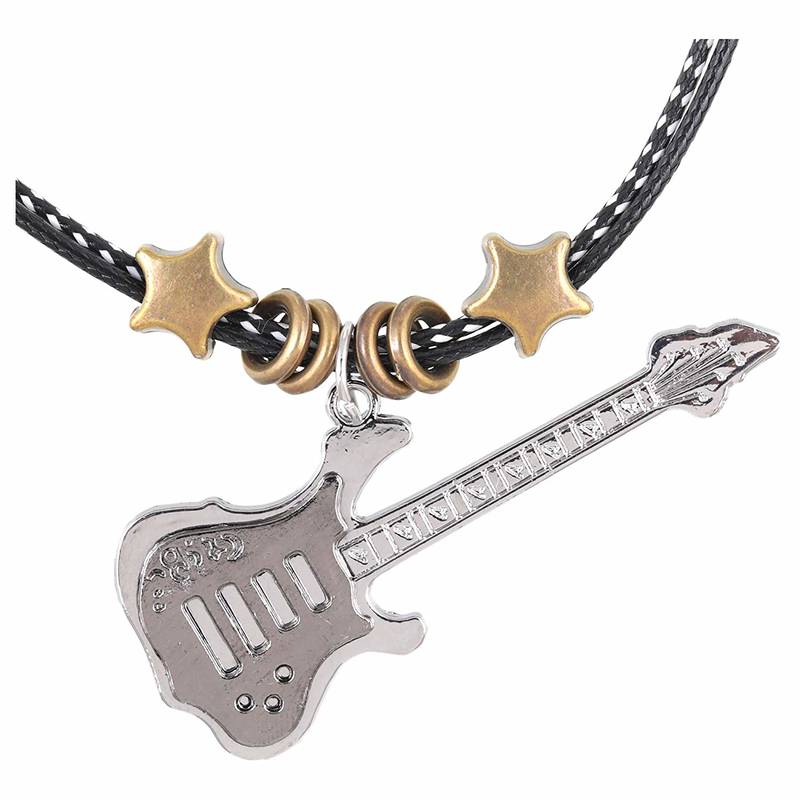 Stunning Guitar Pendant With Chain For Men,Boys,Husband & Unisex