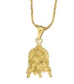Goldplated Shivaji Maharaj Pendant For Unisex