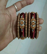 Red bangles-and-bracelets