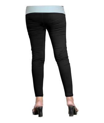 Black Cotton Ankle Length Leggings for Women's and Girl's (Free Size) 3