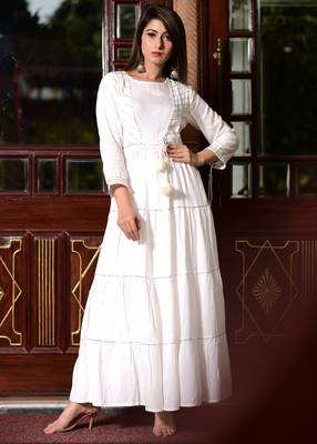 White Plain Rayon Kurtis 1