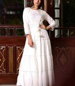 White Plain Rayon Kurtis