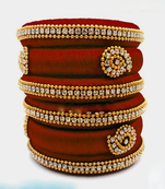 Red bangles-and-bracelets