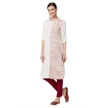 Grey embroidered viscose kurti 2
