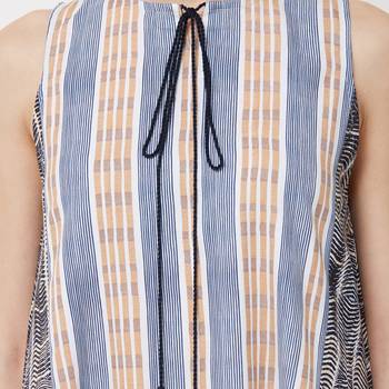 Black printed polyester kurti 5