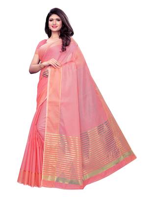 Red Woven Poly Silk Saree With Blouse 2