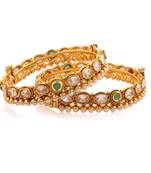 Gorgeous Gold plated Fusion Bangle