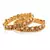 Gorgeous Gold plated Fusion Bangle