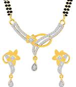 Gold diamond mangalsutra