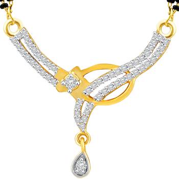 Gold diamond mangalsutra 3