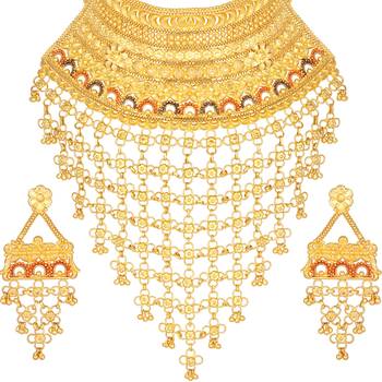 Gold diamond necklace-sets 2