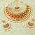 Lalso Designer Gheru Maroon Matt Meenakari Work Kundan Bridal Choker Necklace Earring Set With Maangtikka - LMCN04_MR