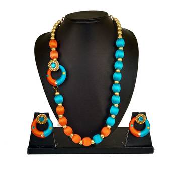 Orange necklaces 1