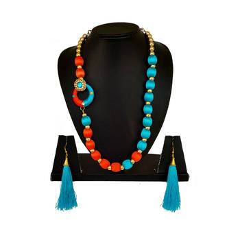 Orange necklaces 1