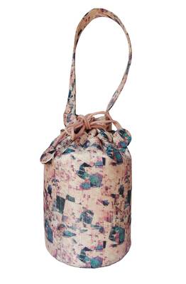 Multi Jute Peach Color Clutch & Potli For Women's & Girls 1