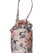 Multi Jute Peach Color Clutch & Potli For Women's & Girls