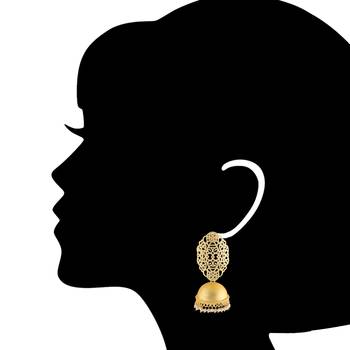 Gold Platting Filigree And Pearl Jhumkay 2