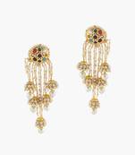 Navratan Studs With 5 Panchi Jhumki Earrings