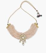 Small Pearl, Center Piece Kundan Choker