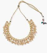 Square Kundan And Jhallar Neckpiece